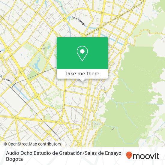 Audio Ocho Estudio de Grabación / Salas de Ensayo map