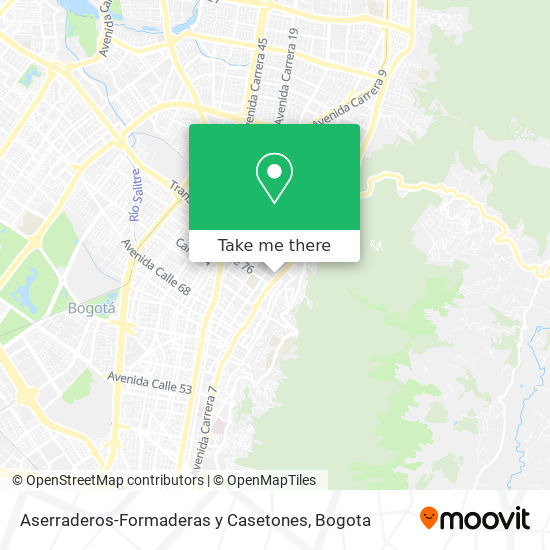 Aserraderos-Formaderas y Casetones map