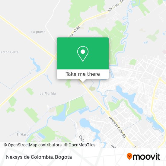 Nexsys de Colombia map