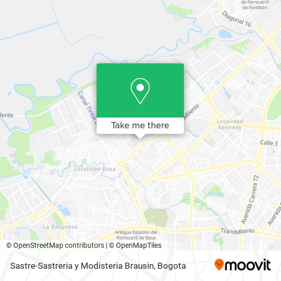 Mapa de Sastre-Sastreria y Modisteria Brausin