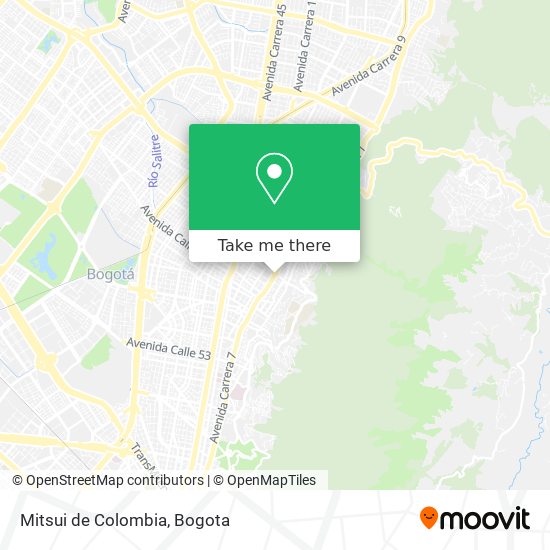 Mitsui de Colombia map