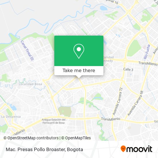 Mapa de Mac. Presas Pollo Broaster