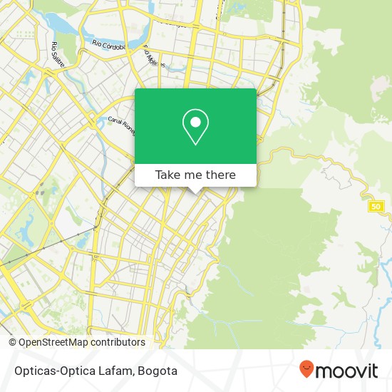 Opticas-Optica Lafam map