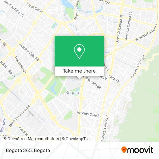 Bogotá 365 map