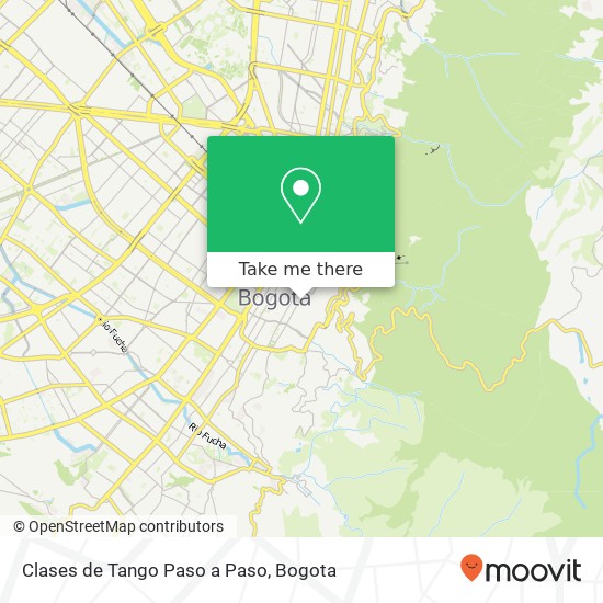 Mapa de Clases de Tango Paso a Paso