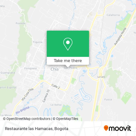 Restaurante las Hamacas map