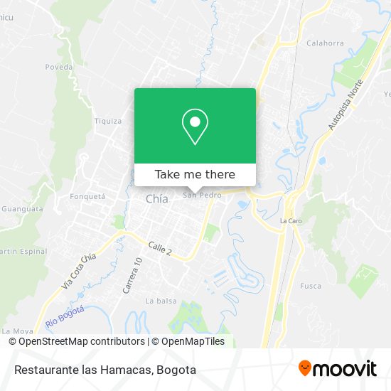 Mapa de Restaurante las Hamacas