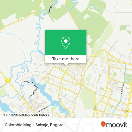 Colombia Magia Salvaje map