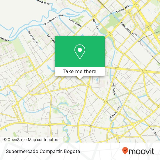 Supermercado Compartir map