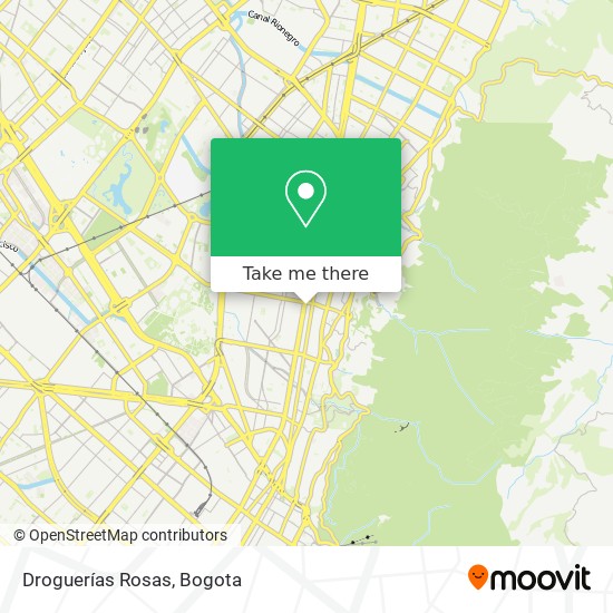 Droguerías Rosas map