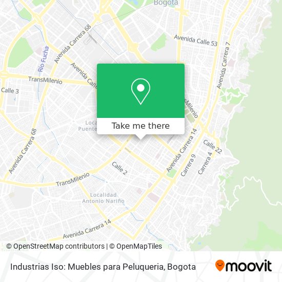 Industrias Iso: Muebles para Peluqueria map