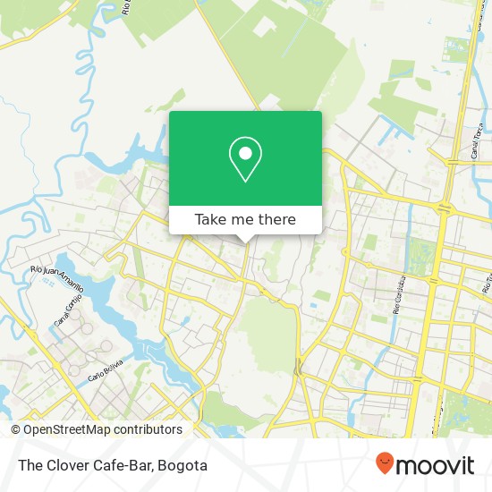 The Clover Cafe-Bar map