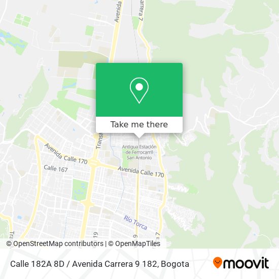 Calle 182A 8D / Avenida Carrera 9 182 map