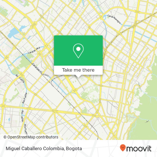Miguel Caballero Colombia map