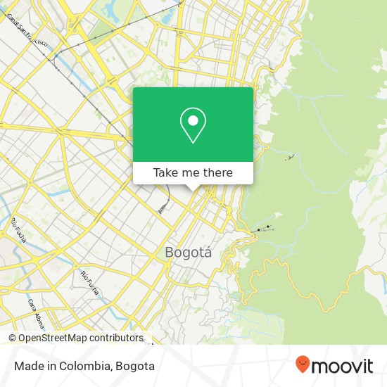 Made in Colombia map