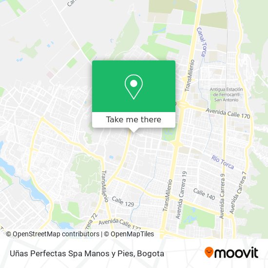 Uñas Perfectas Spa Manos y Pies map
