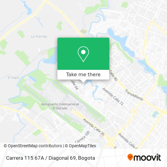 Carrera 115 67A / Diagonal 69 map