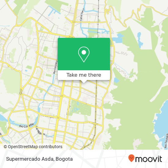 Mapa de Supermercado Asda