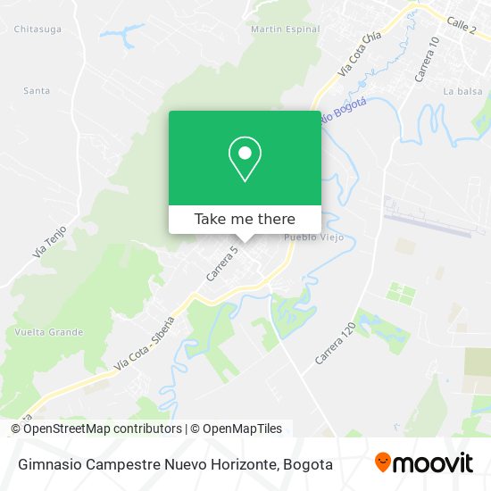 Mapa de Gimnasio Campestre Nuevo Horizonte