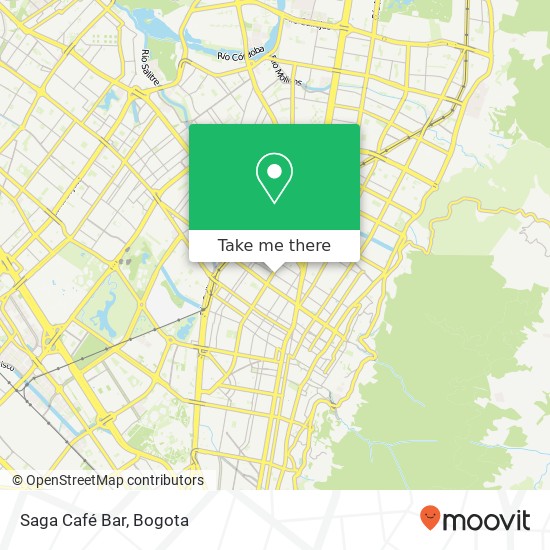Saga Café Bar map