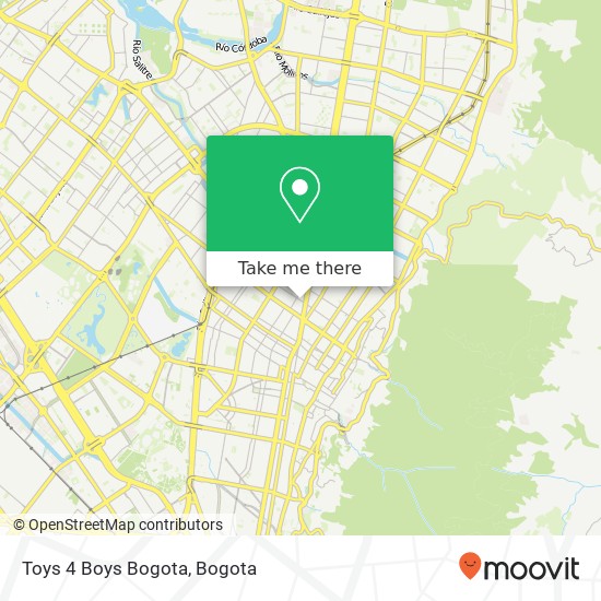 Toys 4 Boys Bogota map