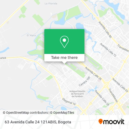 Mapa de 63 Avenida Calle 24 121ABIS