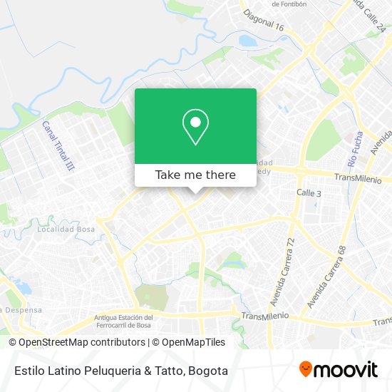 Mapa de Estilo Latino Peluqueria & Tatto