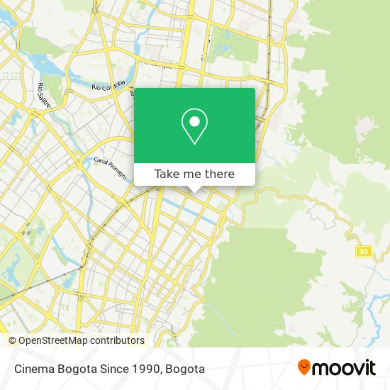 Cinema Bogota Since 1990 map