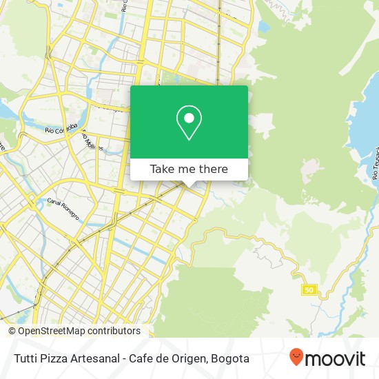 Tutti Pizza Artesanal - Cafe de Origen map