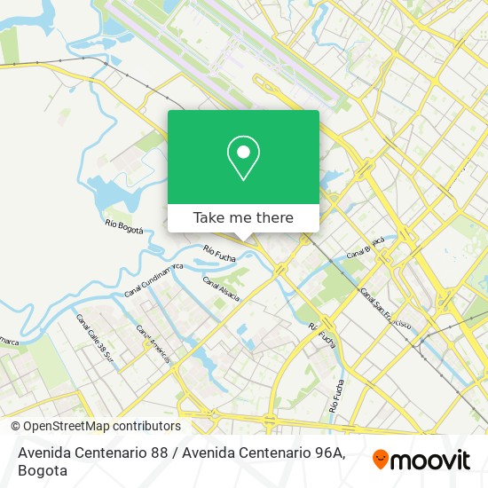 Avenida Centenario 88 / Avenida Centenario 96A map