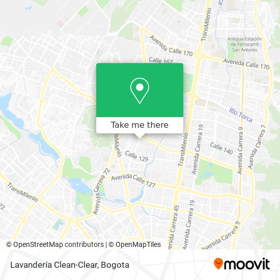 Lavandería Clean-Clear map