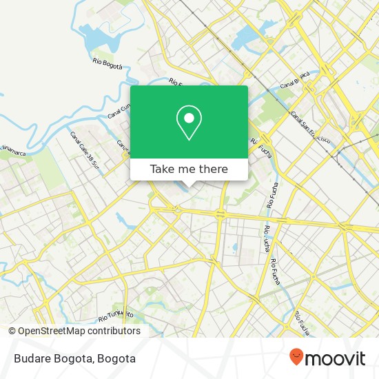 Budare Bogota map