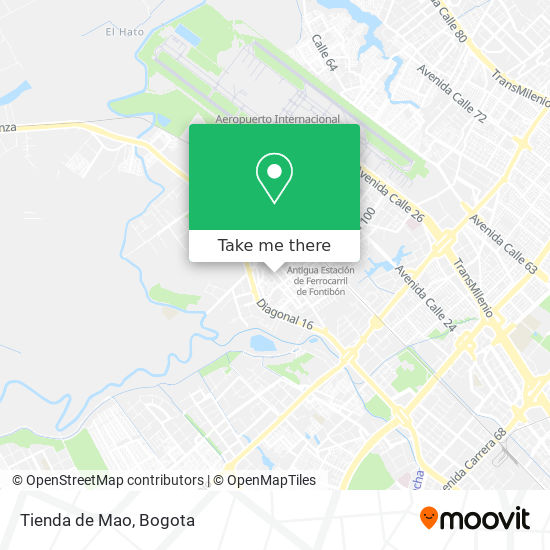 Mapa de Tienda de Mao