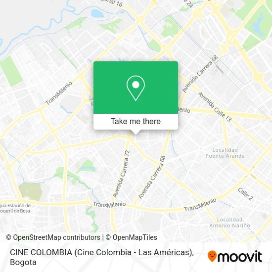 CINE COLOMBIA (Cine Colombia - Las Américas) map