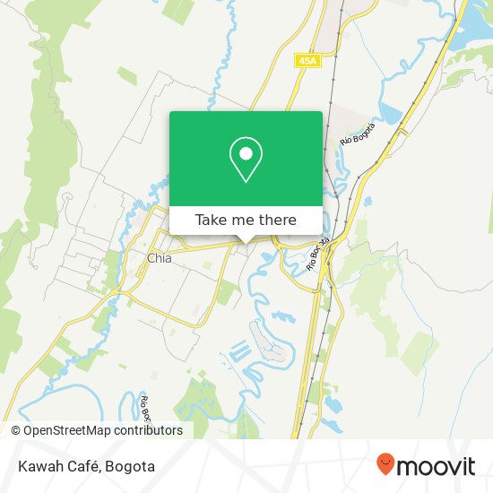 Kawah Café map