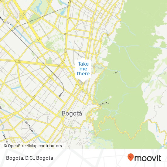 Bogota, D.C. map