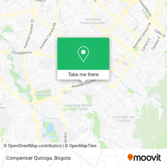 Mapa de Compensar Quiroga