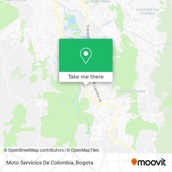 Moto Servicios De Colombia map