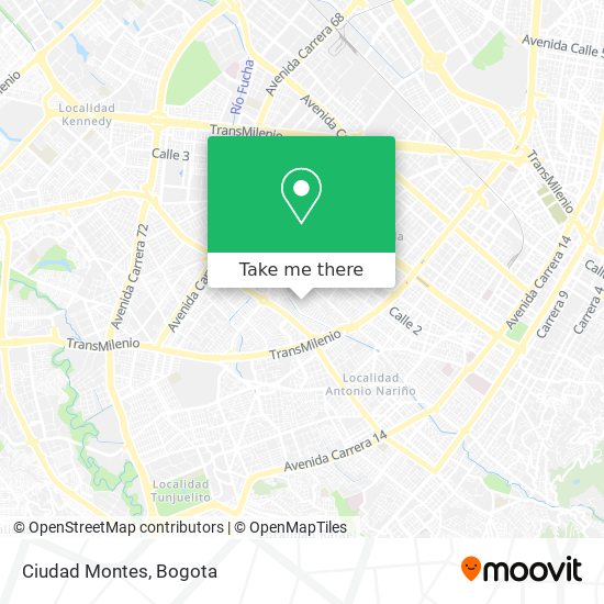 Ciudad Montes map