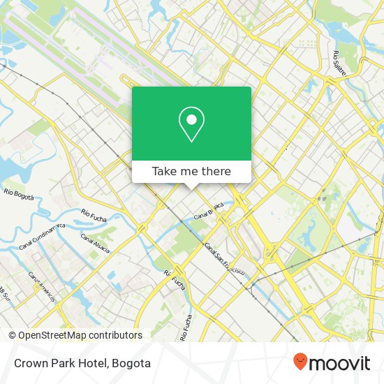 Crown Park Hotel map