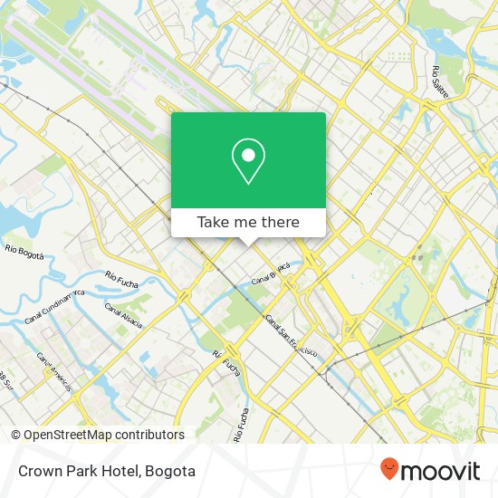 Mapa de Crown Park Hotel