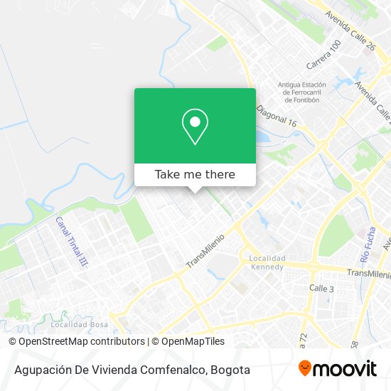 Agupación De Vivienda Comfenalco map