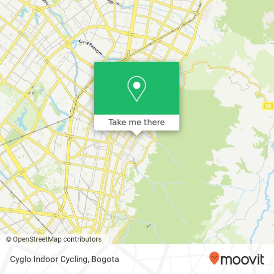 Cyglo Indoor Cycling map