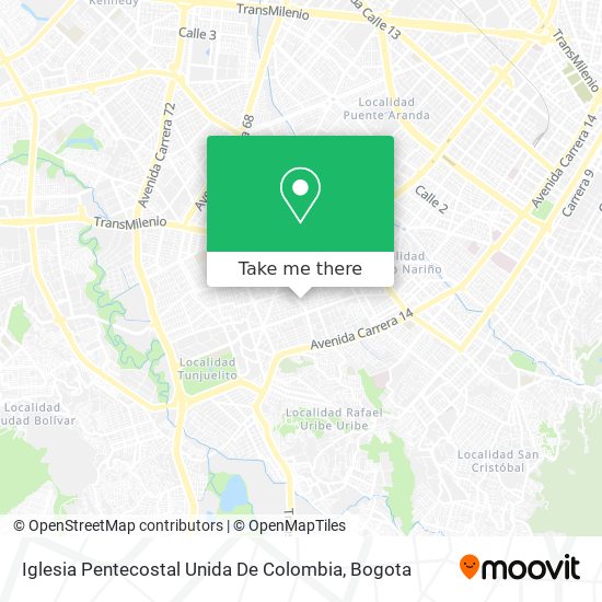 Iglesia Pentecostal Unida De Colombia map