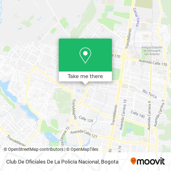 Club De Oficiales De La Policía Nacional map