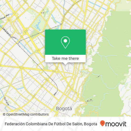 Federación Colombiana De Fútbol De Salón map