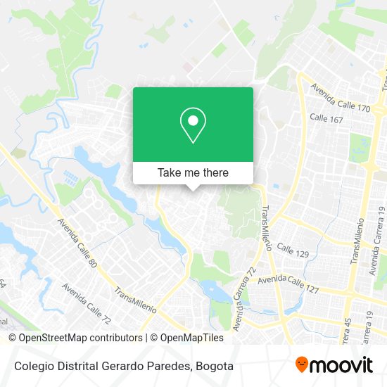 Mapa de Colegio Distrital Gerardo Paredes