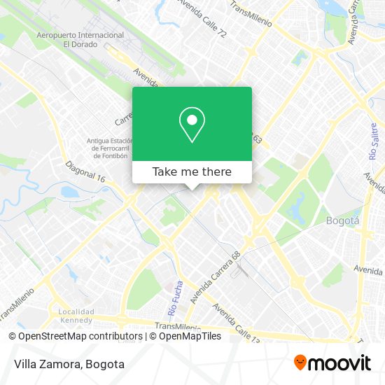 Villa Zamora map