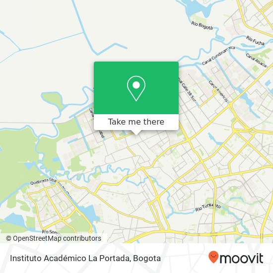 Instituto Académico La Portada map