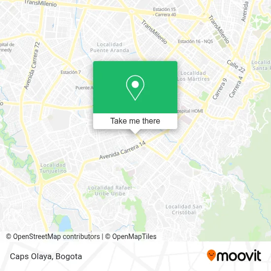 Caps Olaya map